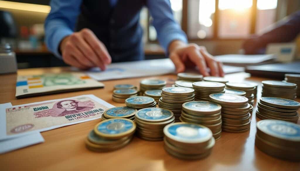 Rouleaux de monnaie en banque : guide complet et normes officielles