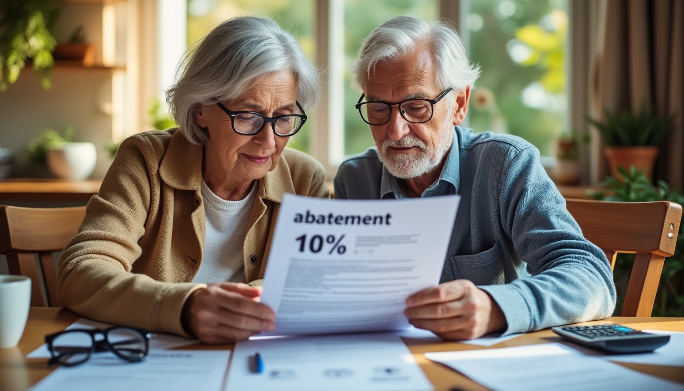 Illustration: Comprendre le mécanisme de l’abattement forfaitaire de 10 % pour retraités